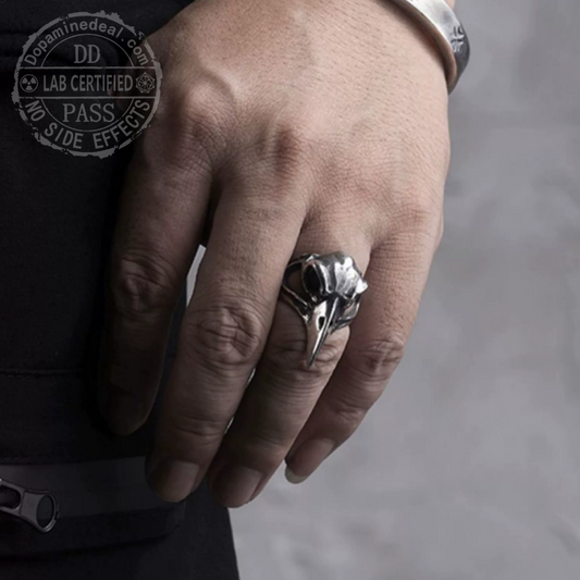 The Raven's Prophecy | Handcrafted Open-Back Ring