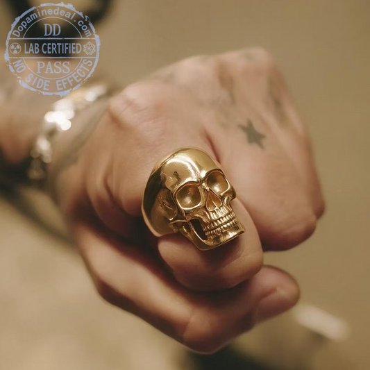 The Forbidden Gold — Heavyweight Skull Ring