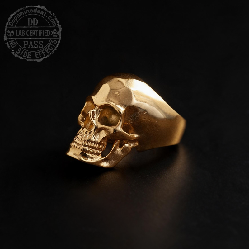 The Forbidden Gold — Heavyweight Skull Ring