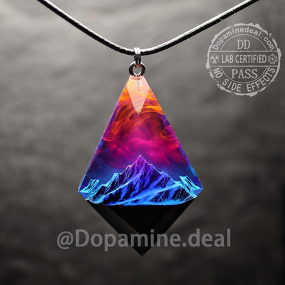 Lone Mountain · Diamond Resin Pendant