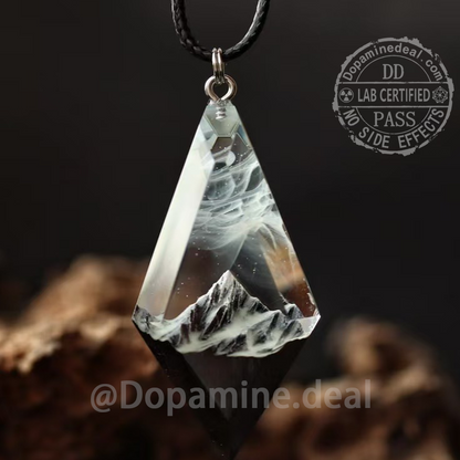 Lone Mountain · Diamond Resin Pendant