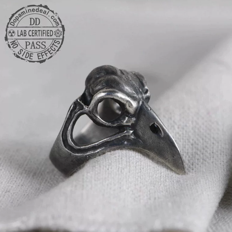 La Prophétie du Corbeau | Bague Ouverte Façonnée à la Main