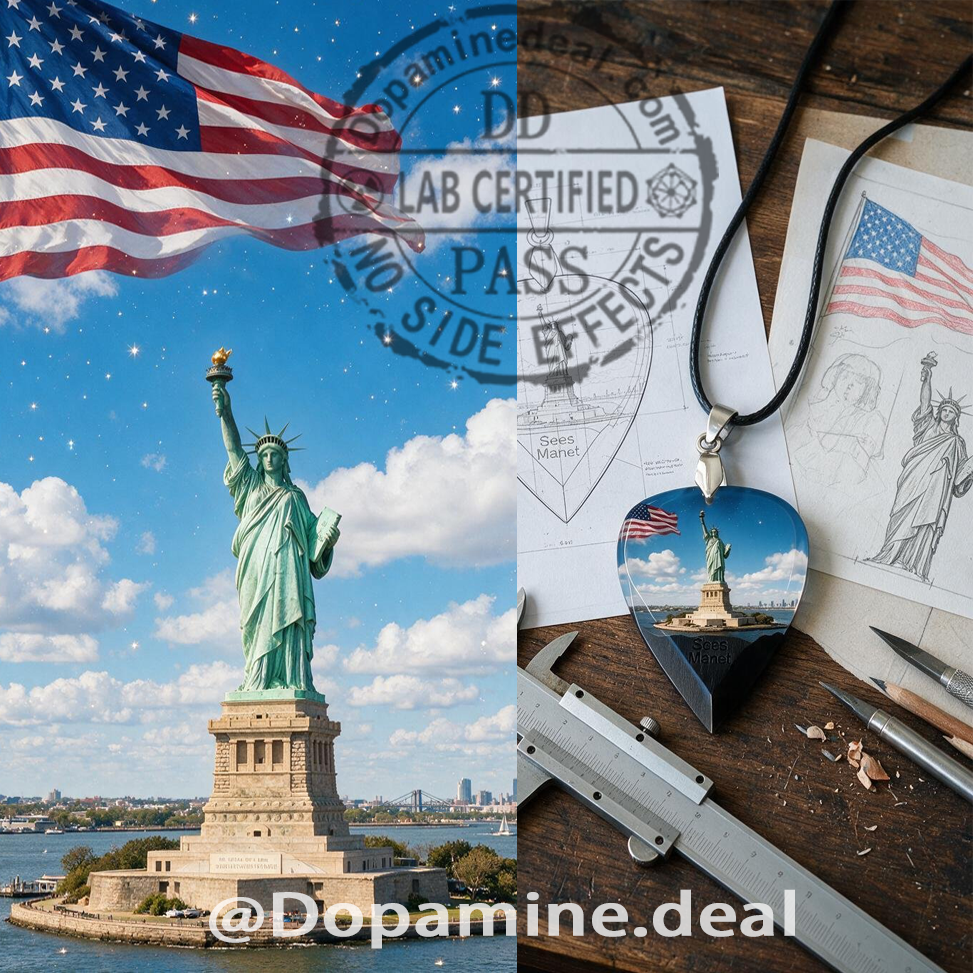 Liberty Light · Resin Pendant（Limited Handcrafted Edition）