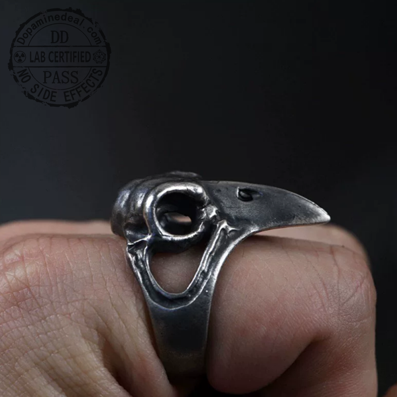 La Prophétie du Corbeau | Bague Ouverte Façonnée à la Main