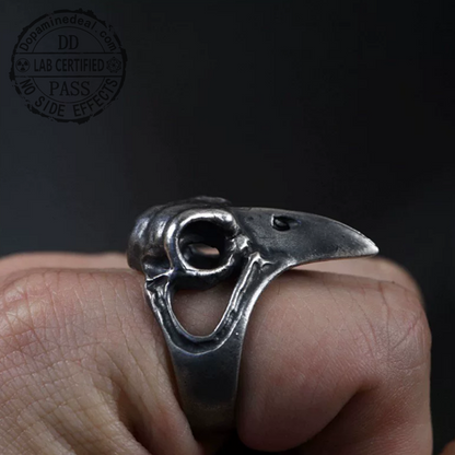 La Prophétie du Corbeau | Bague Ouverte Façonnée à la Main