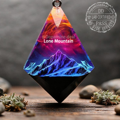 Lone Mountain · Diamond Resin Pendant