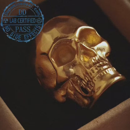 The Forbidden Gold — Heavyweight Skull Ring